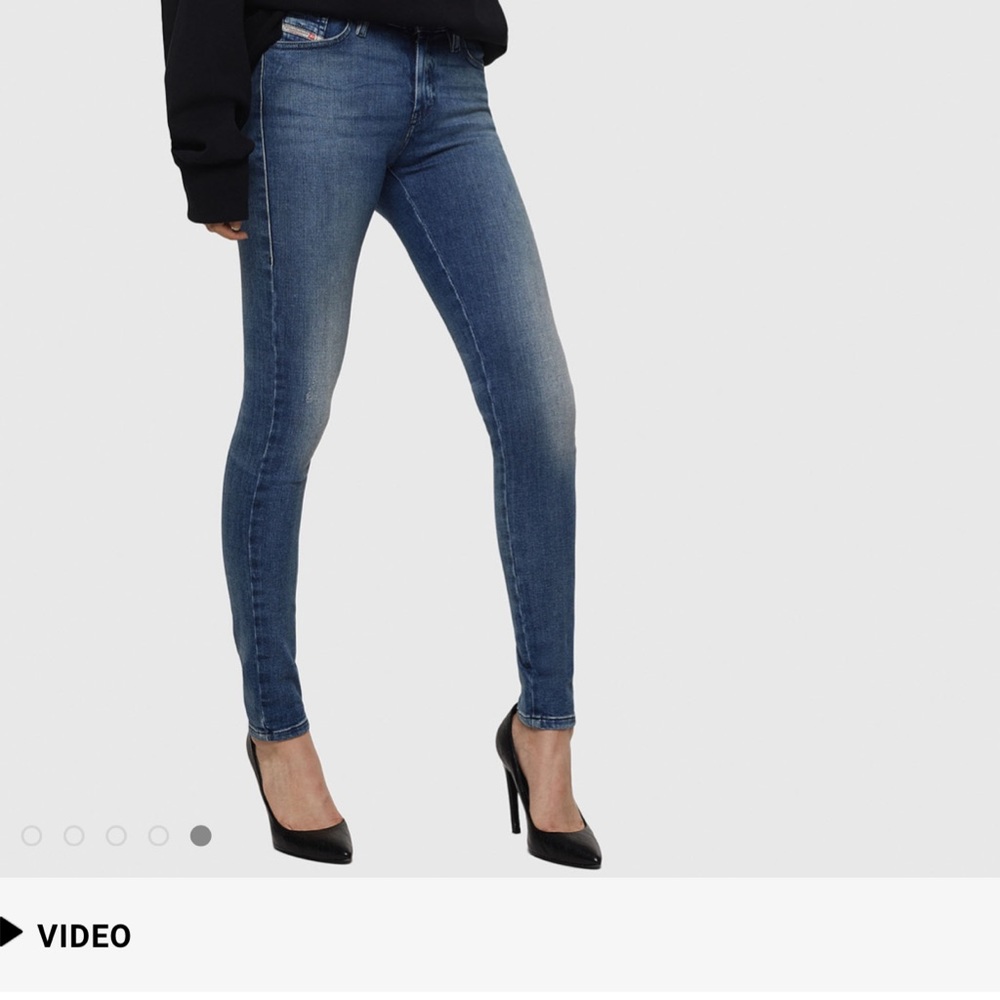 Diesal Grupee super slim-skinny low waist jeans